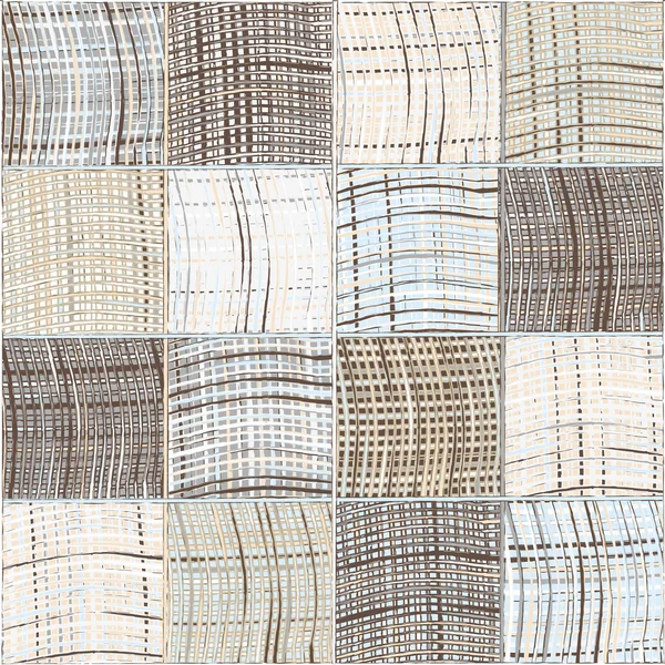 Grunge ile Seamless kapitone modeli çizgili ve kareli kare öğeleri