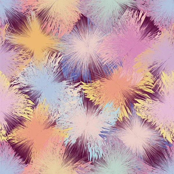 Pastel renkler içinde çizgili grunge ışınları elemanları ile Seamless Modeli