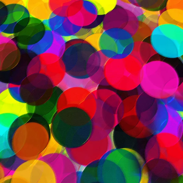 Abstract background with rainbow transparent circles — Stock Photo, Image