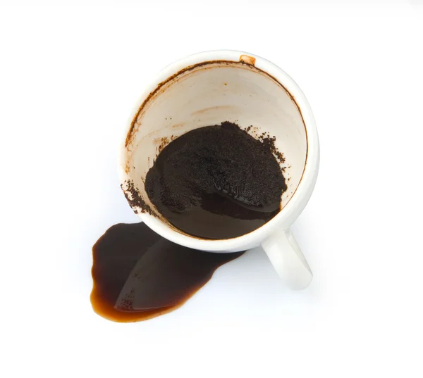 Rozlana kawa — Zdjęcie stockowe