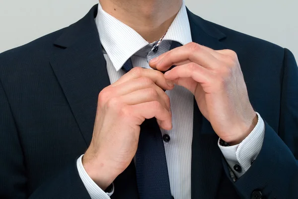 Knot of cravat — Stock Photo, Image