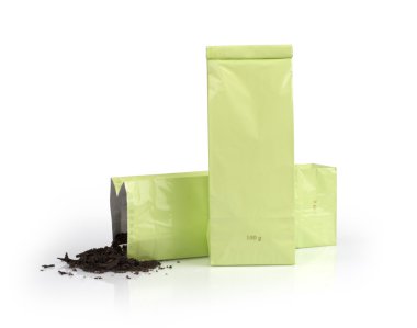 Işık yeşil paket çay ile