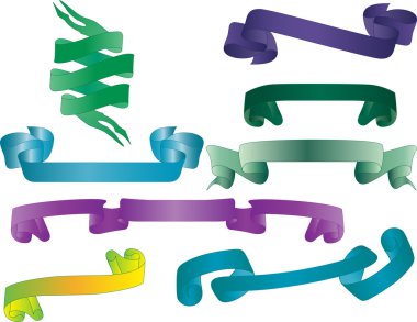 Degrade afiş kümesi