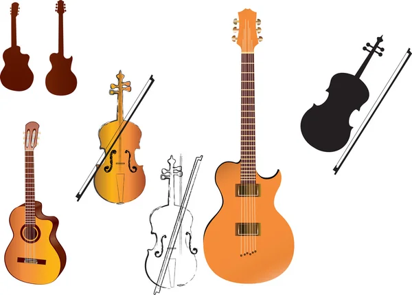 Musical instruments — Stock Vector