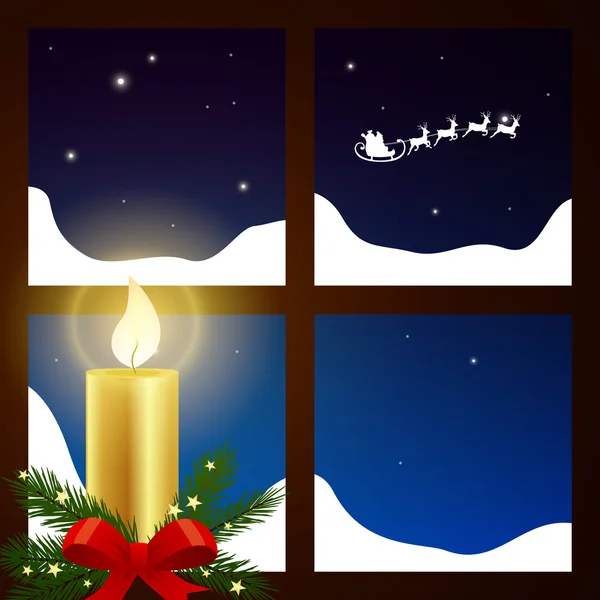 Winterscene - Χριστουγεννιάτικη κάρτα Διανυσματικά Γραφικά