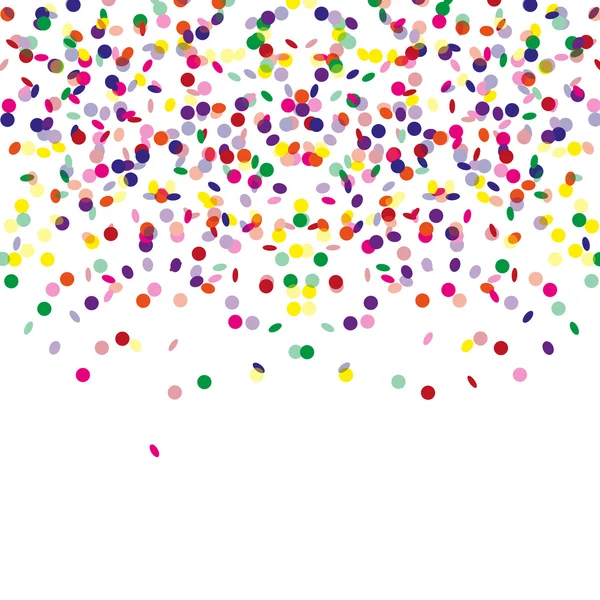 Tarjeta de confeti de celebración — Vector de stock