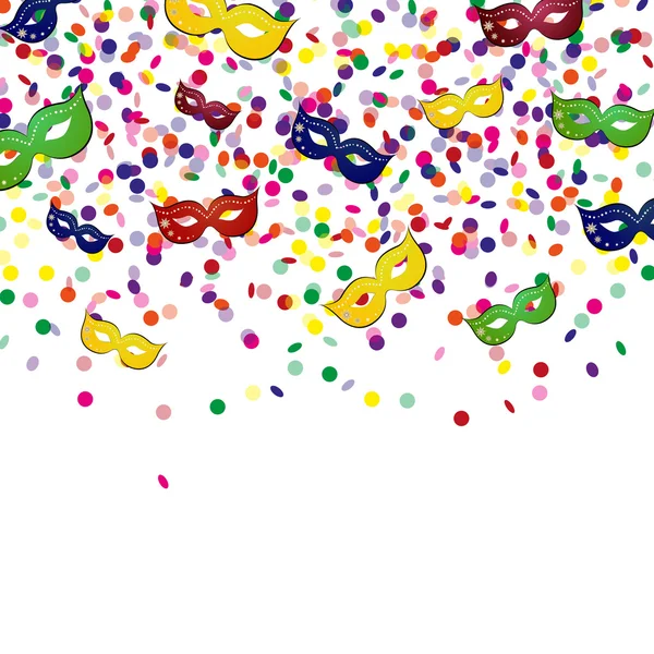 Viering confetti kaart — Stockvector