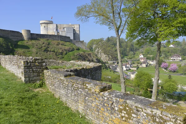 Castel of Falaise in France Royalty Free Stock Images