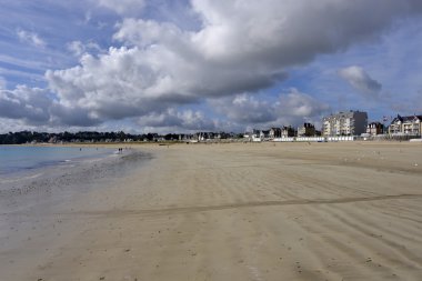 Beach, Saint-döküm-le-Guildo Fransa