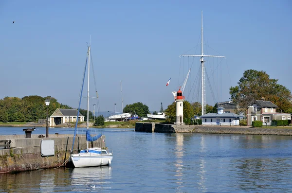 Kikötő honfleur, Franciaország — Stock Fotó