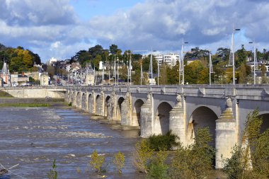 River Loire at Tours in France clipart