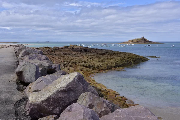 Rocky coast of Erquy in France — Stock Photo, Image