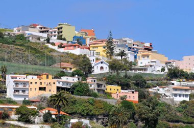 Icod de Los Vinos 'un yükseklikleri Tenerife' nin kuzeybatısında, İspanyol Kanarya Adaları 'nda.