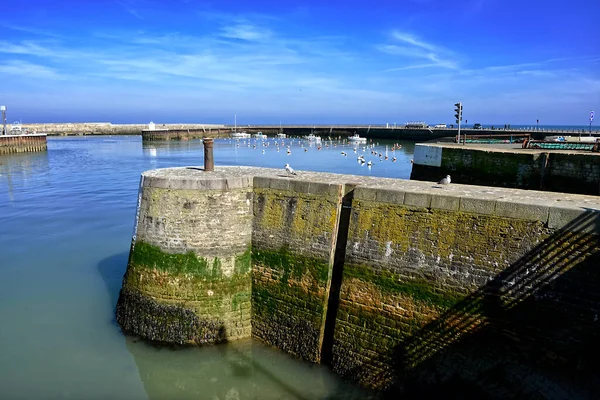 Port Bessin Comune Francese 048 Abitanti Situato Nel Dipartimento Del — Foto Stock