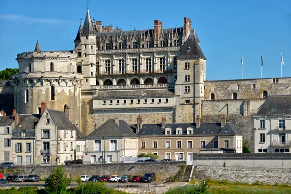 Magnifik Slott Amboise Kommun Indre Loire Departementet Centrala Frankrike — Stockfoto