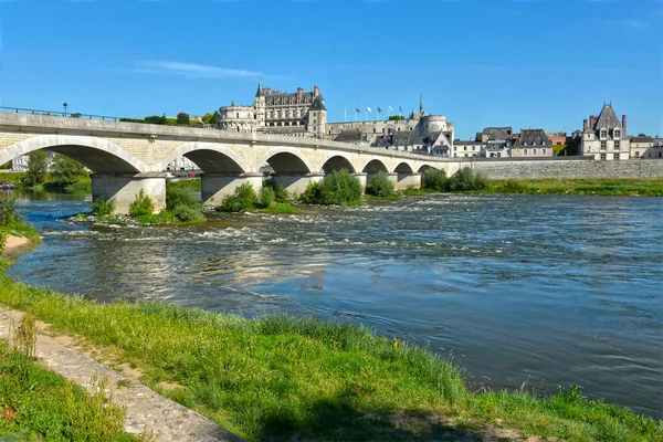 Loire Brug Van Gnral Leclerc Amboise Een Gemeente Die Bekend — Stockfoto