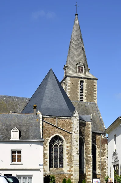 Church of Brissac-Quincé in France — стокове фото