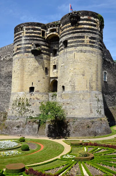 Zamek w Angers we Francji — Zdjęcie stockowe