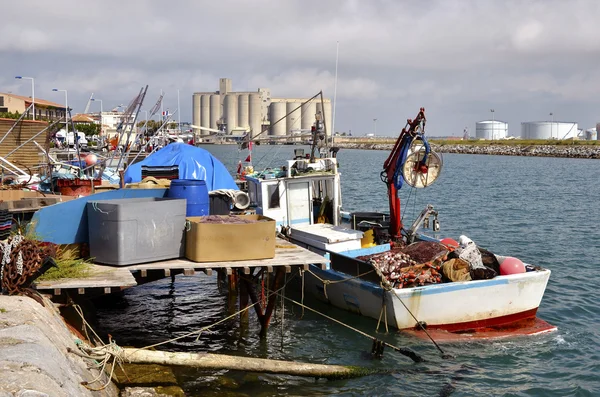 Porto comercial de Port-la-Nouvelle em França — Fotografia de Stock