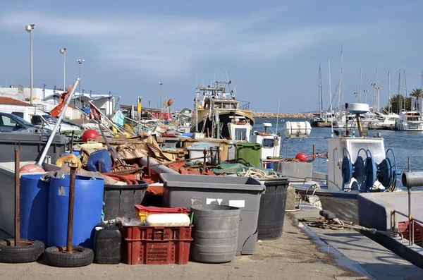 Fischereihafen von Saint-Cyprien in Frankreich — Stockfoto