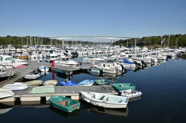 Port of Bénodet in France — стокове фото