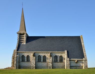 Chapel Notre-Dame-de-la-Garde of Etretat in France clipart