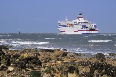 Araba vapuru Ouistreham Fransa