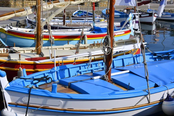 Haven van Sanary-sur-Mer in Frankrijk — Stockfoto