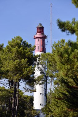 Lighthouse of Cap-Ferret in France clipart