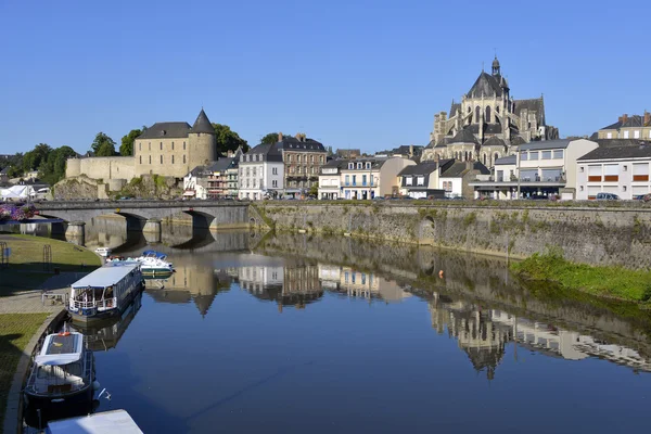 Mayenne, Franciaország-folyó — Stock Fotó