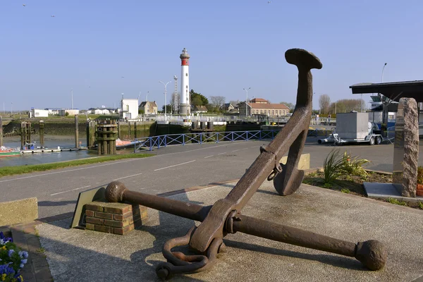 Marine anchor at Ouistreham in France — Stock Photo, Image