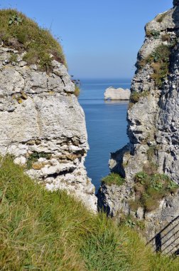 etretat Fransa'nın ünlü uçurumlar