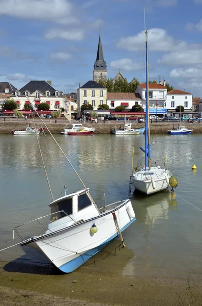 Haven van saint-gilles-croix-de-vie in Frankrijk — Stockfoto