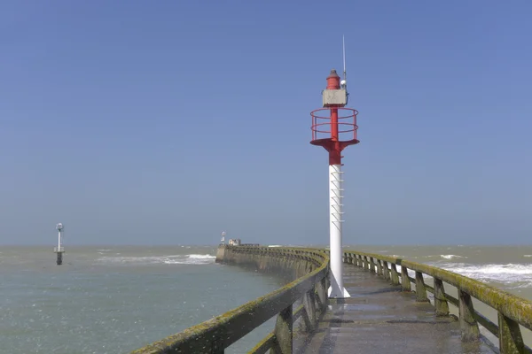 Leuchtturm der Grandcamp-Maisy in Frankreich — Stockfoto