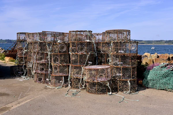 Lobster pot w Tredrez-Locquemeau we Francji — Zdjęcie stockowe