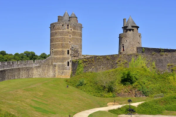 Fougeres slott i Frankrike — Stockfoto