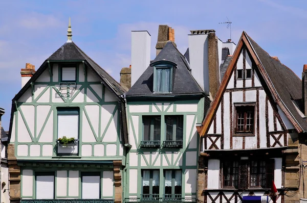 Casas típicas de Auray en Francia — Foto de Stock