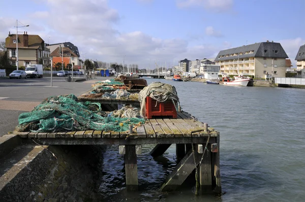 Portu Courseulles sur Mer we Francji — Zdjęcie stockowe