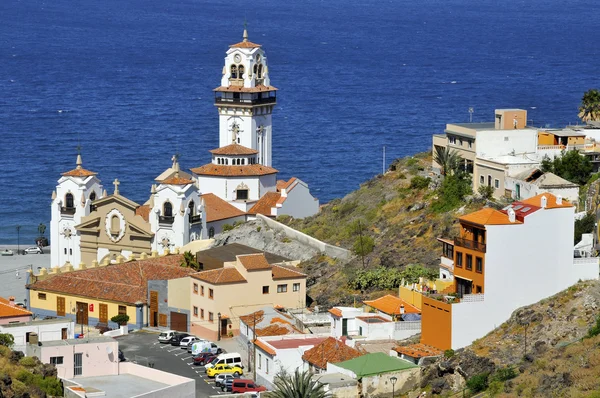 Town and basilica of Candelaria at Tenerife — Stock Photo, Image