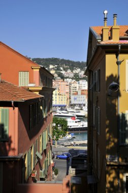 Fransa Nice'de bağlantı noktası bakan Lane