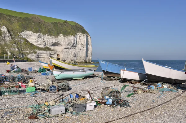 Visserij haven van Yport in Frankrijk — Stockfoto