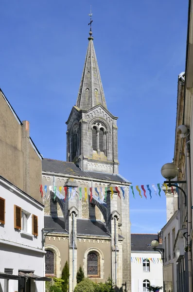 Kerk van Pornic in Frankrijk — Stockfoto