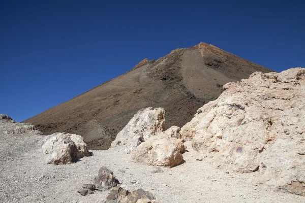 Top van een vulkaan van de Teide Rechtenvrije Stockafbeeldingen