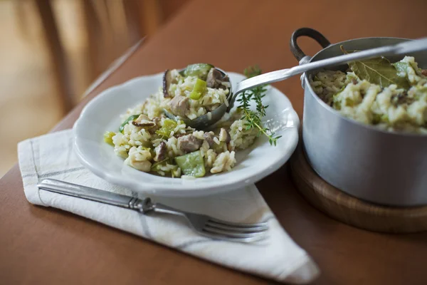 Risotto mit Pilzen — Stockfoto