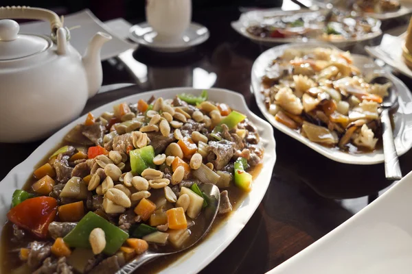 Chinese food with nuts Royalty Free Stock Photos