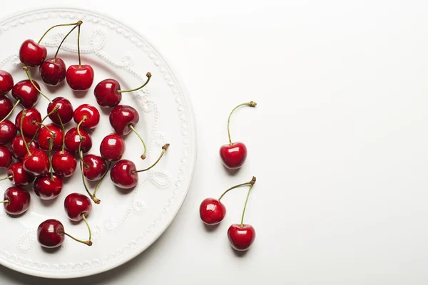 Cherry on a white background. — Stock Photo, Image