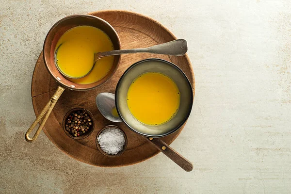 Cúrcuma Saudável Sopa Curcuma Leite Dourado Feito Com Açafrão Outras — Fotografia de Stock