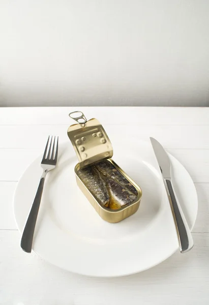 Tinned sardine — Stock Photo, Image