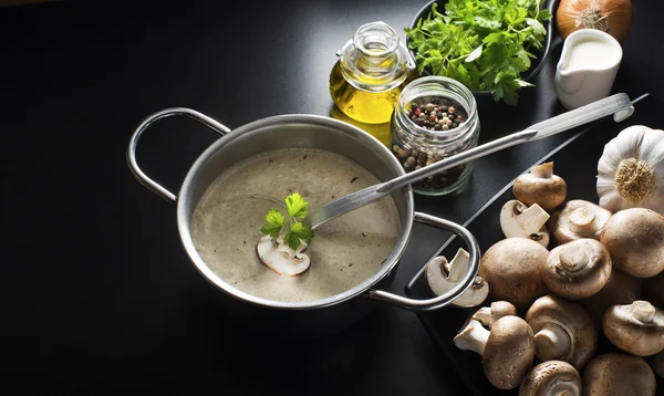 Mushroom soup — Stock Image Mushroom soup Royalty Free Stock Images