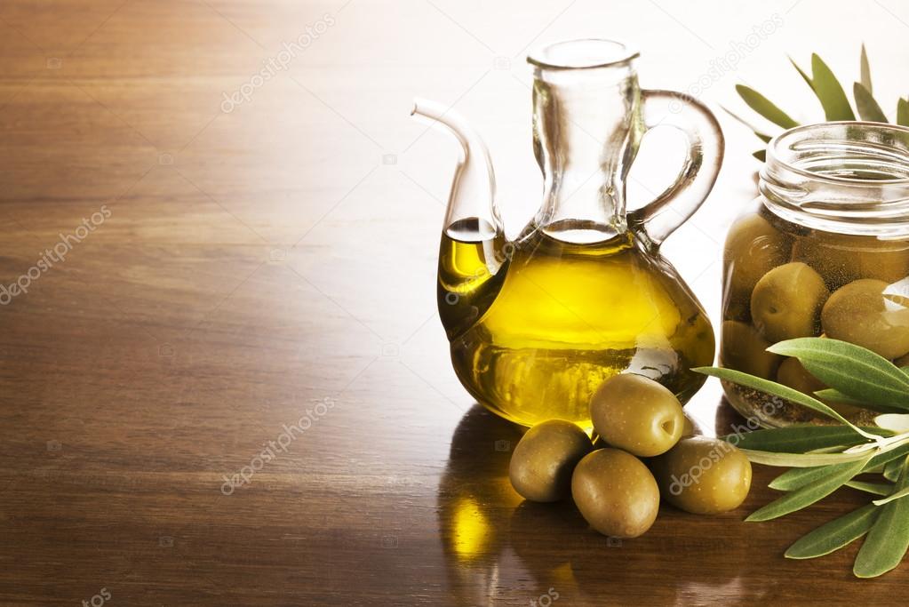 Olive oil background Stock Photo by ©photodesign 91254344